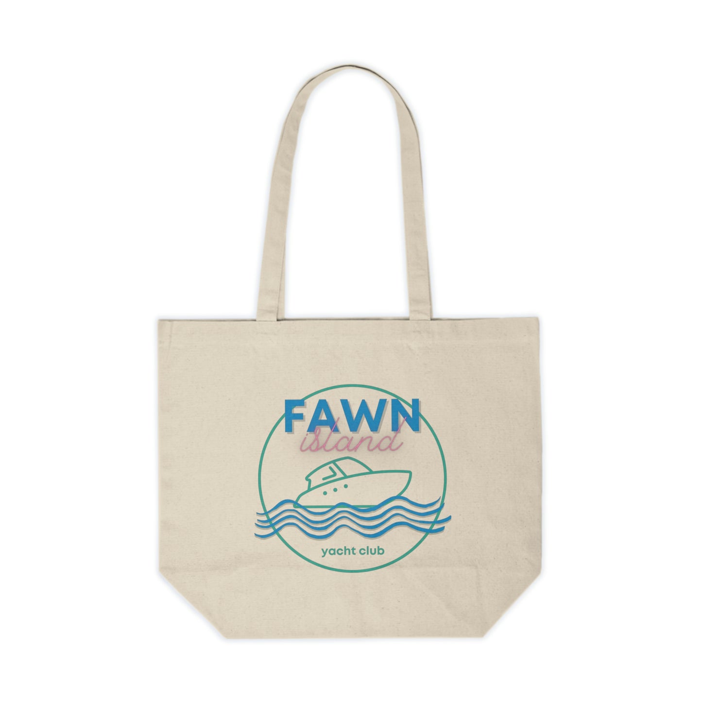 Fawn Island Yacht Club - Canvas Shopping Tote